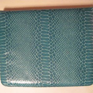 Turquoise Snakeskin Tablet Cover Case, Fits 9”x7"